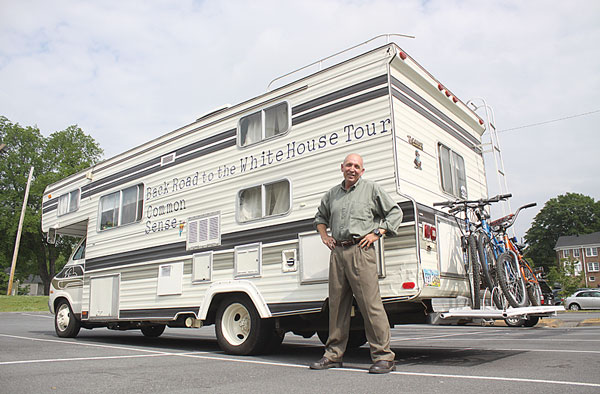 Presidential hopeful 'Average' Joe Schriner visits Rome